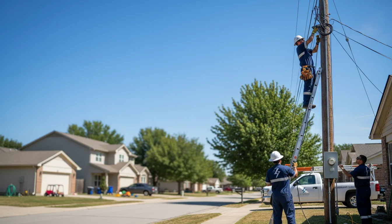 Residential electrician providing installation services in Lamar, AR
